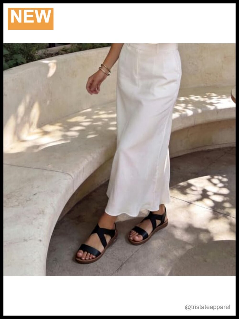 Soft Faux Leather Elastic Ankle Strap Flat Sandals - Open Toe Casual Slip On - Picture 3 of 6